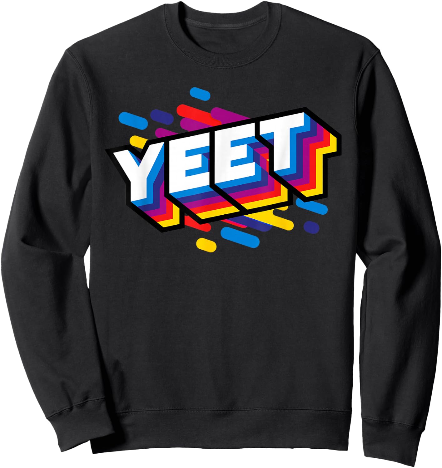 Celebration Yeet T Shirt Kid's Trendy Meme Slogan Yeeting Sweatshirt - Sweatshirt | Black