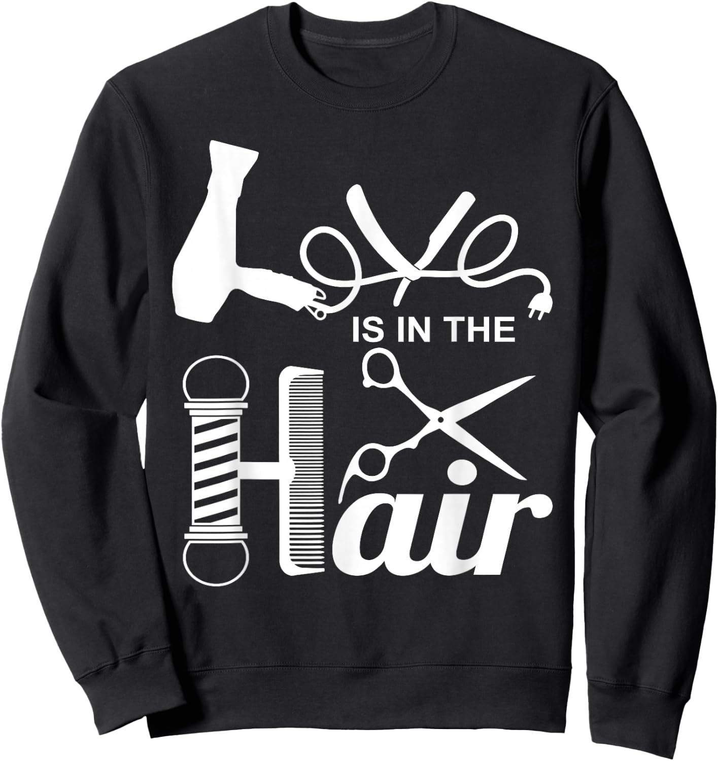 Hairstylist Hair Salon Cosmetology School Graduation Gift Sweatshirt - Sweatshirt | Black