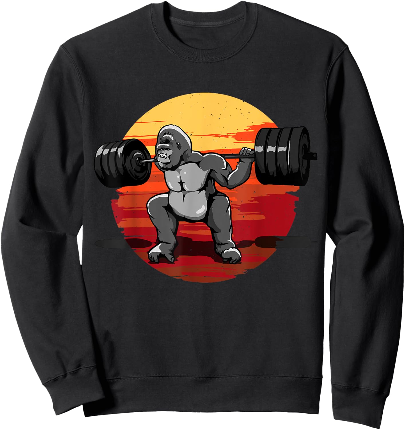 Deadlift Monkey Sweatshirt - Sweatshirt | Black