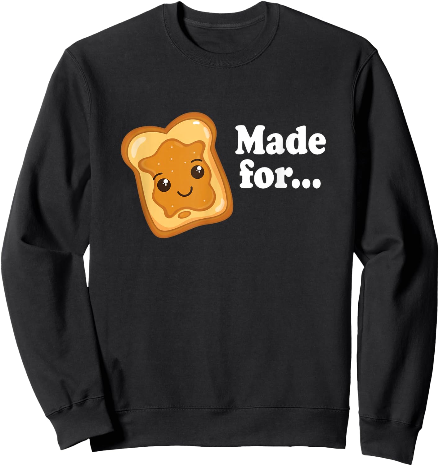 Jelly & Peanut Butter Men Women Valentine Matching Couple Sweatshirt - Sweatshirt | Black