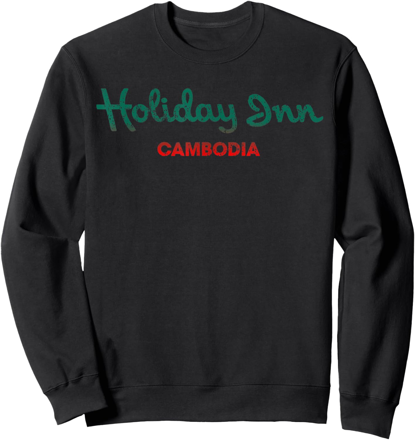Vintage Holiday in Cambodia Sweatshirt - Sweatshirt | Black