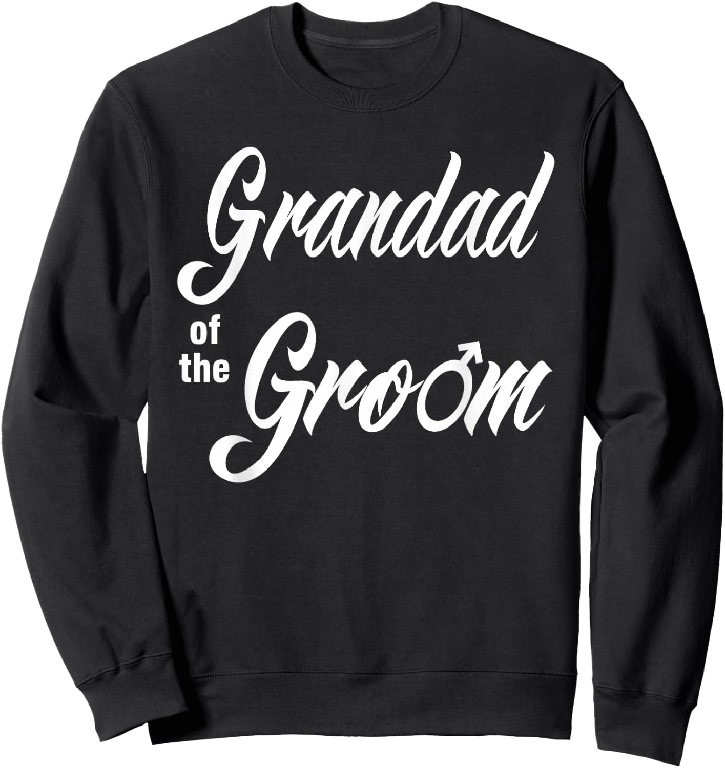 Grandad of the Groom Wedding Party Matching Bridal Party Sweatshirt - Sweatshirt | Black