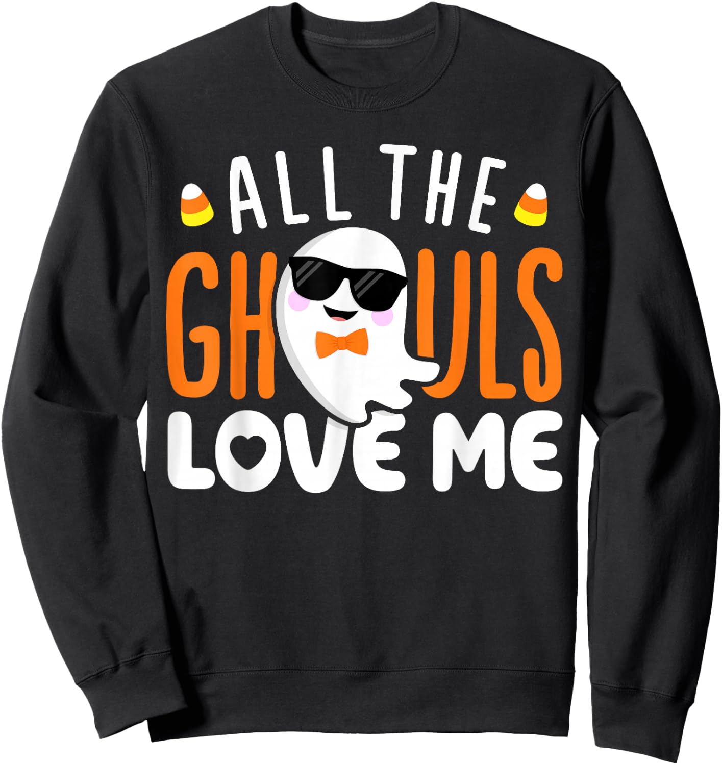 All The Ghouls Love Me Halloween Costume Toddler Boy Men Sweatshirt - Sweatshirt | Black
