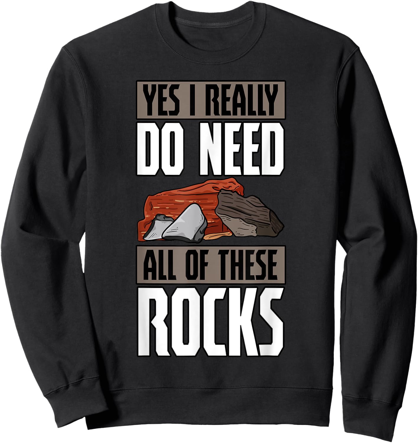 Geology Earth Scientists Geologists Mineral Collectors Rock Small Sweatshirt - Sweatshirt | Black