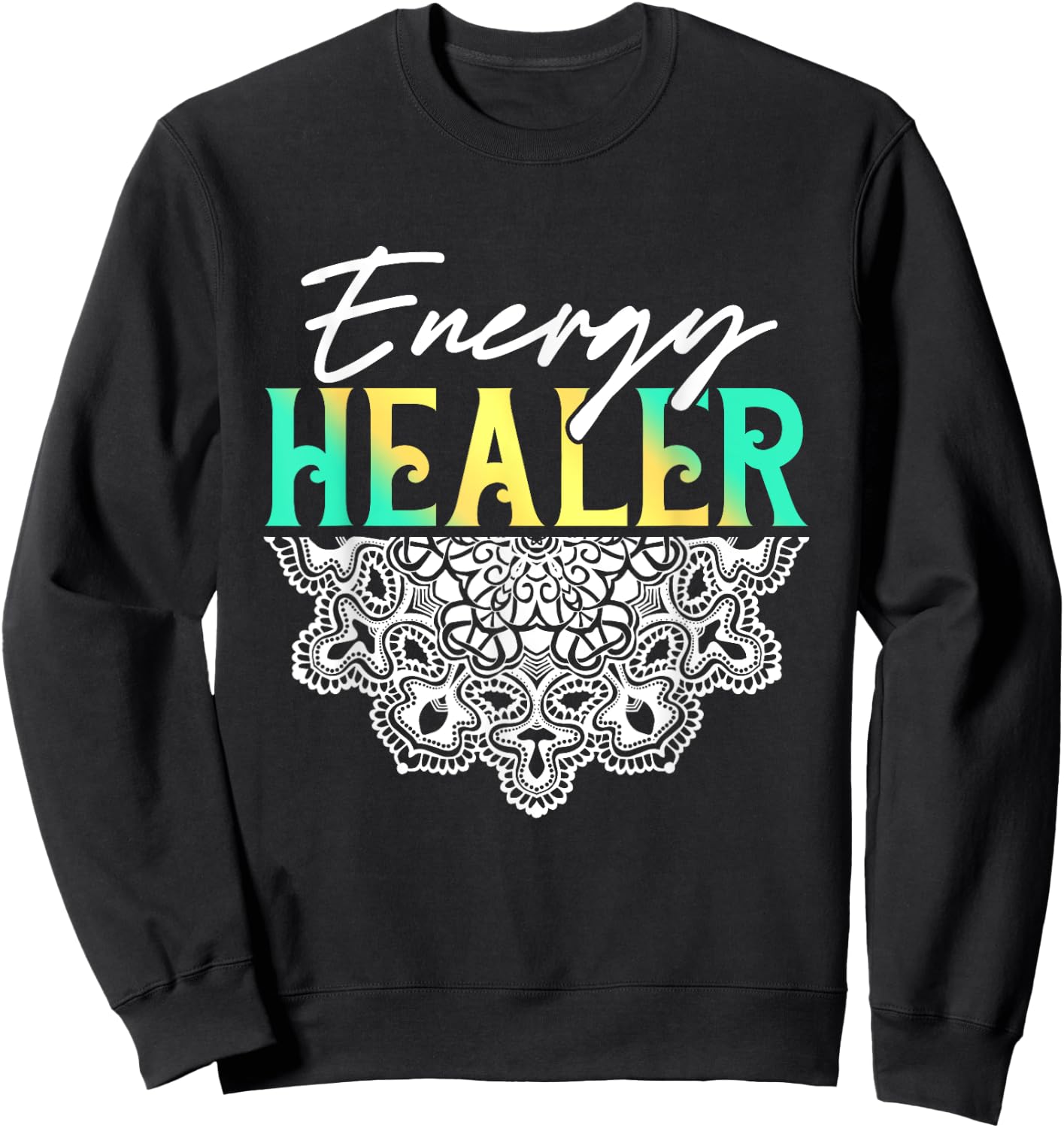 Energy Healer Reiki Master Yoga Spiritual Chakra Japanese Sweatshirt - Sweatshirt | Black