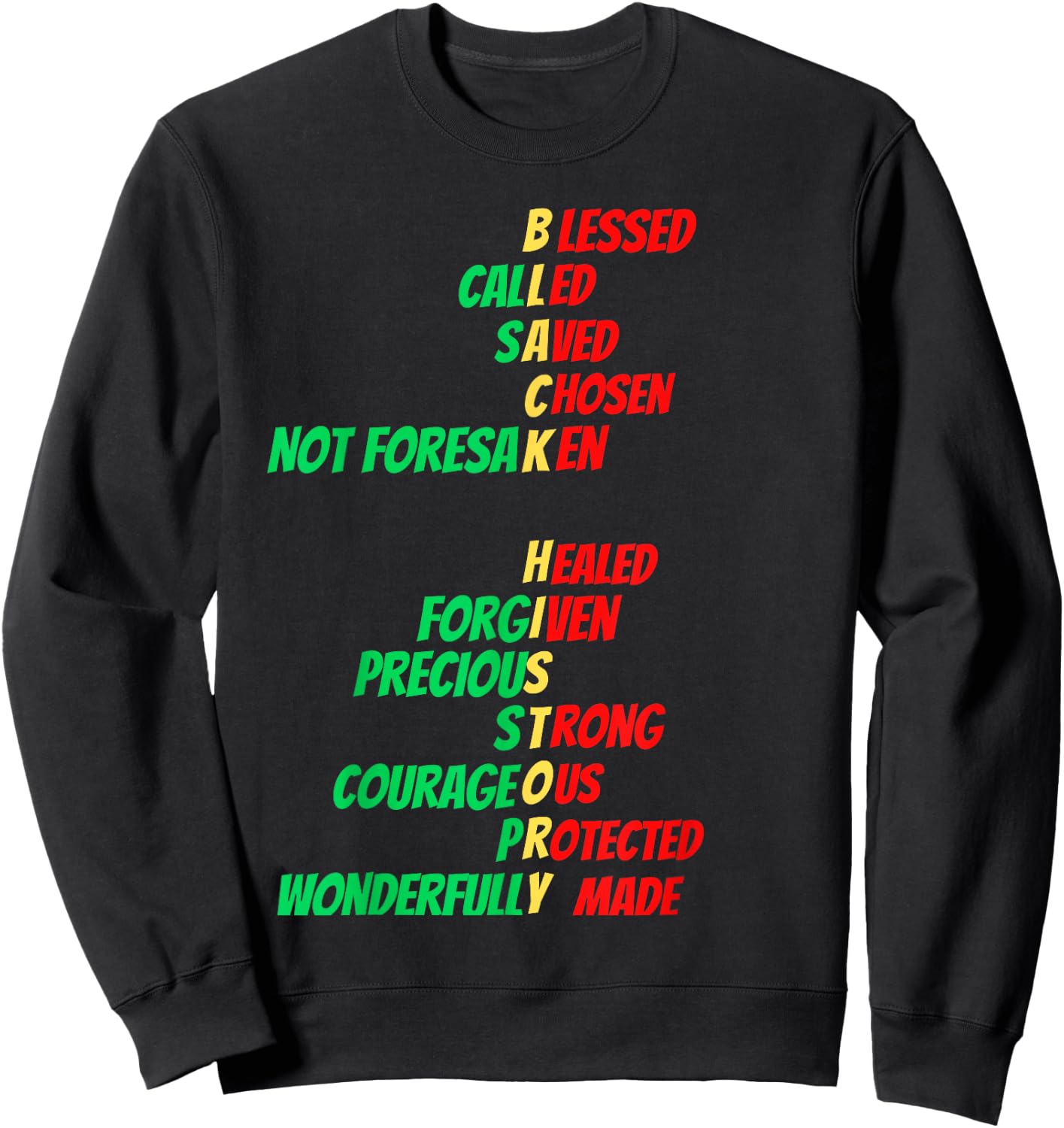 Christian Black History Melanin Church Men Women Boys Girls Sweatshirt - Sweatshirt | Black