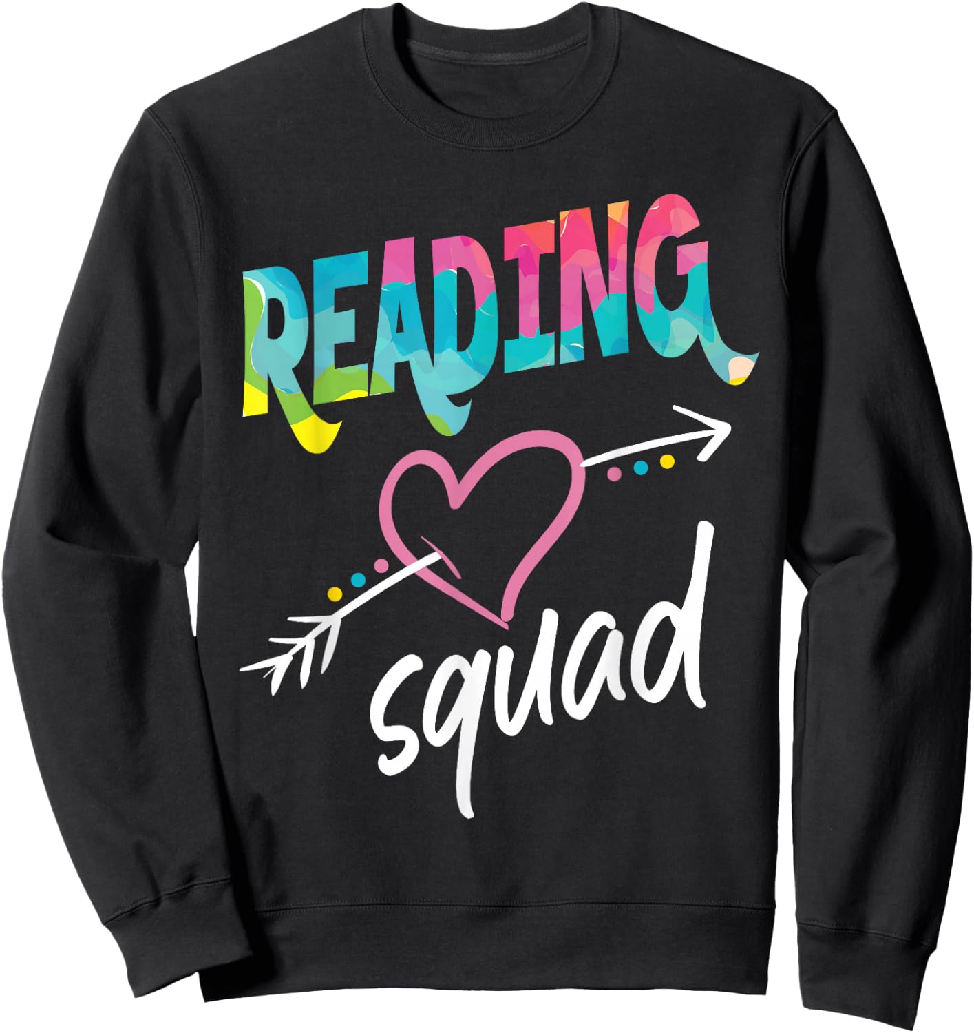 Reading Squad, Book Reader Librarian Reading Squad Sweatshirt - Sweatshirt | Black