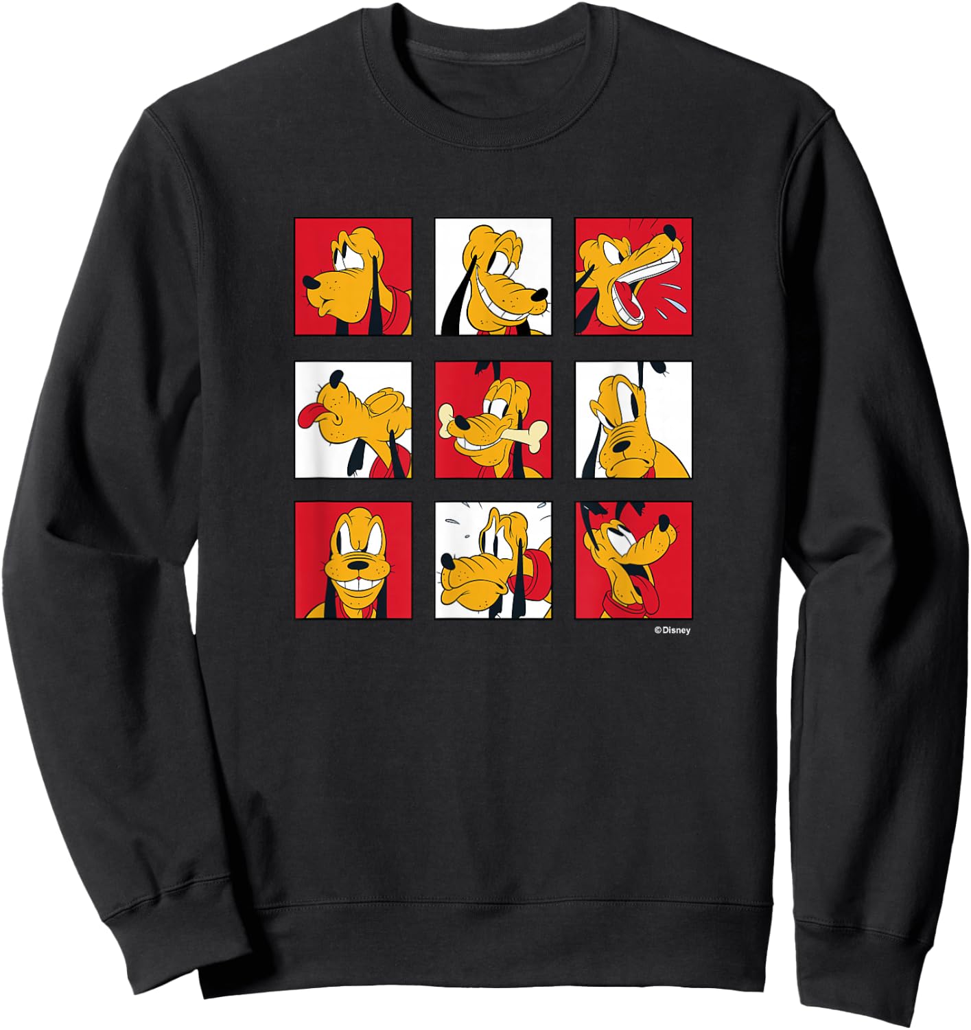 Pluto Grid of Emotions Sweatshirt - Sweatshirt | Black