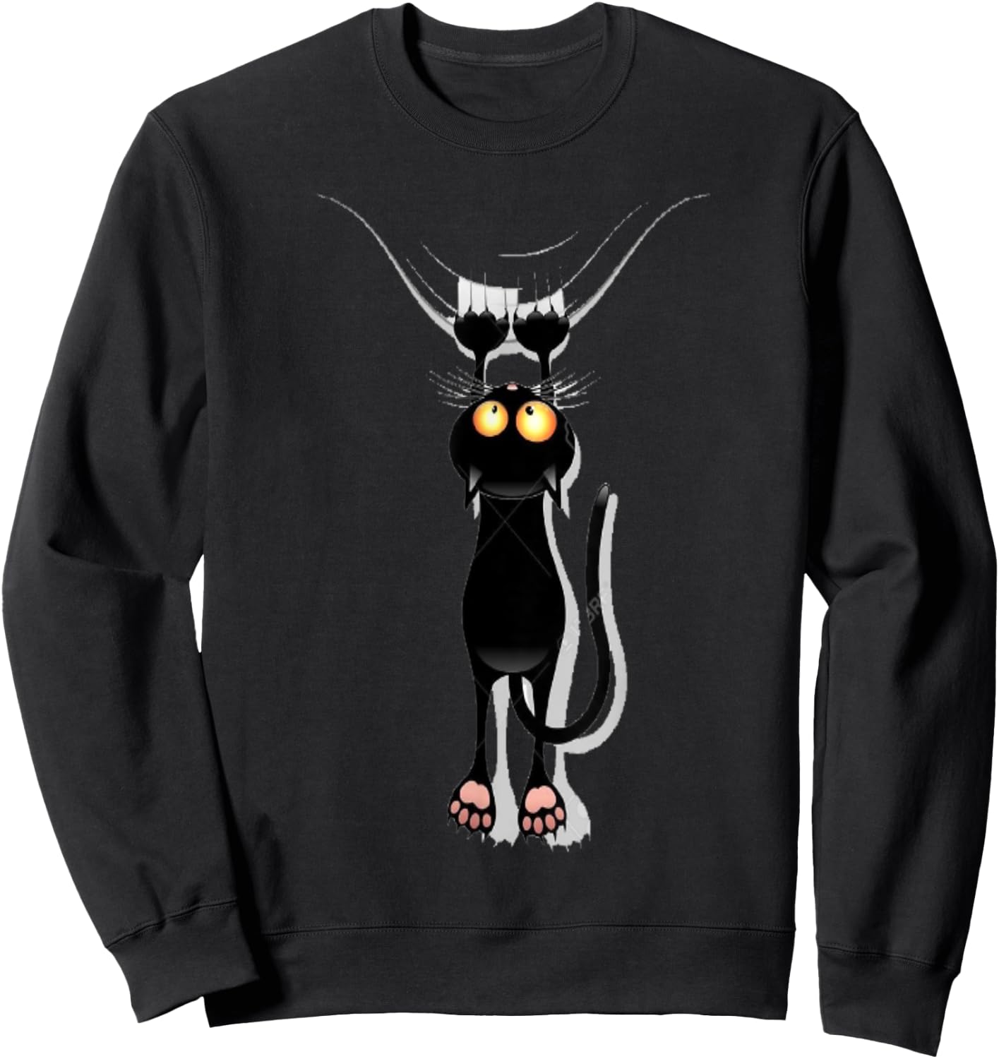 Cat Scratching Sweatshirt - Sweatshirt | Black