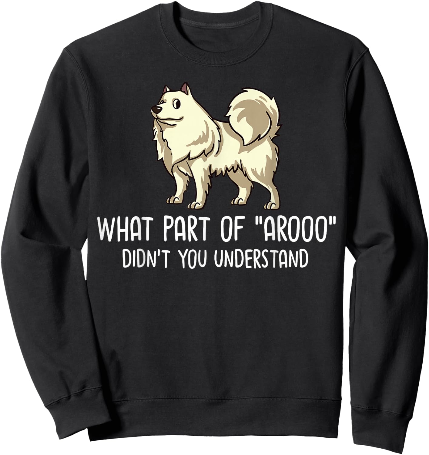 American Eskimo Dog Gift Puppies Owner Lover Sweatshirt - Sweatshirt | Black