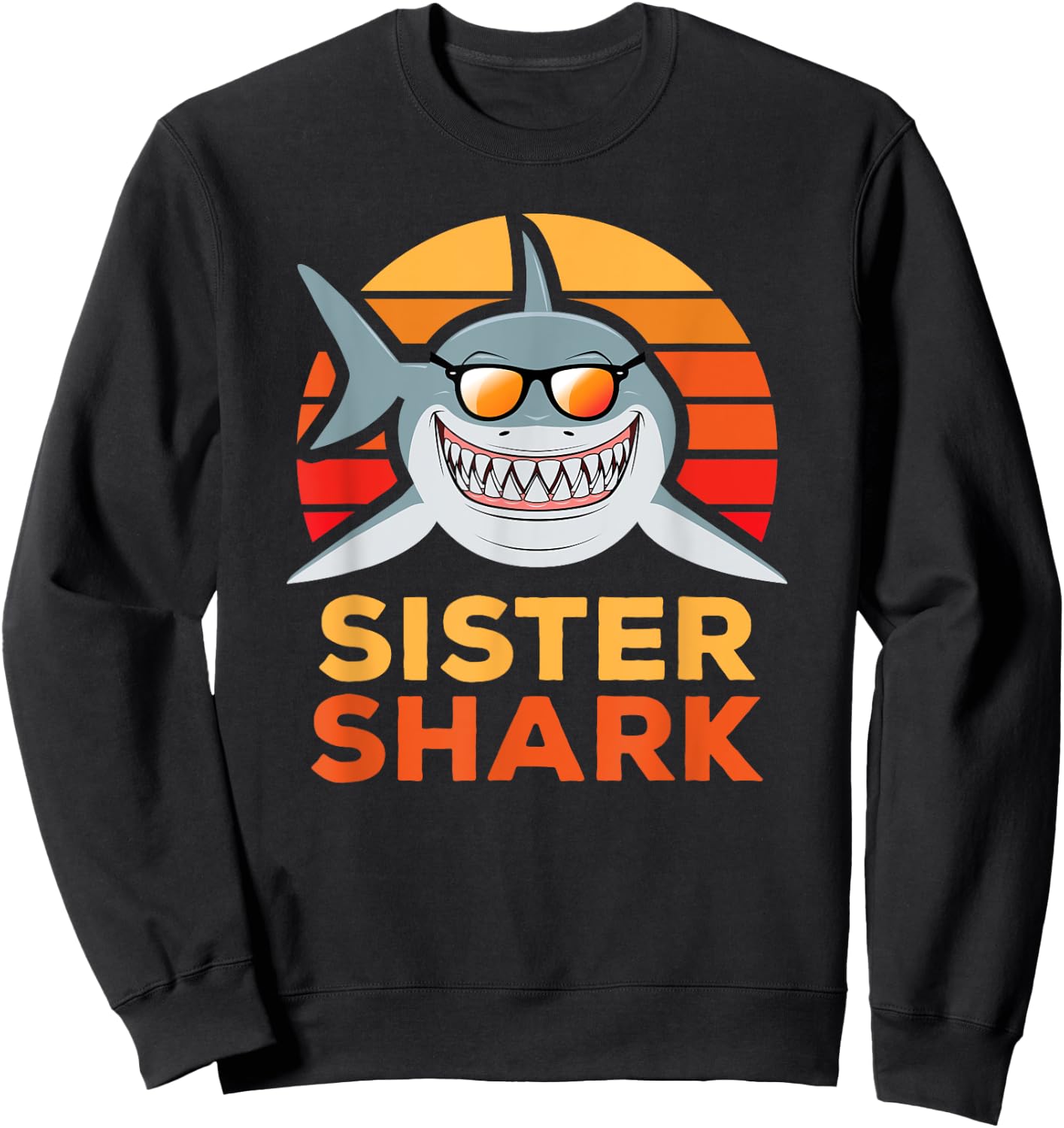 Sister Shark Sweatshirt - Sweatshirt | Black