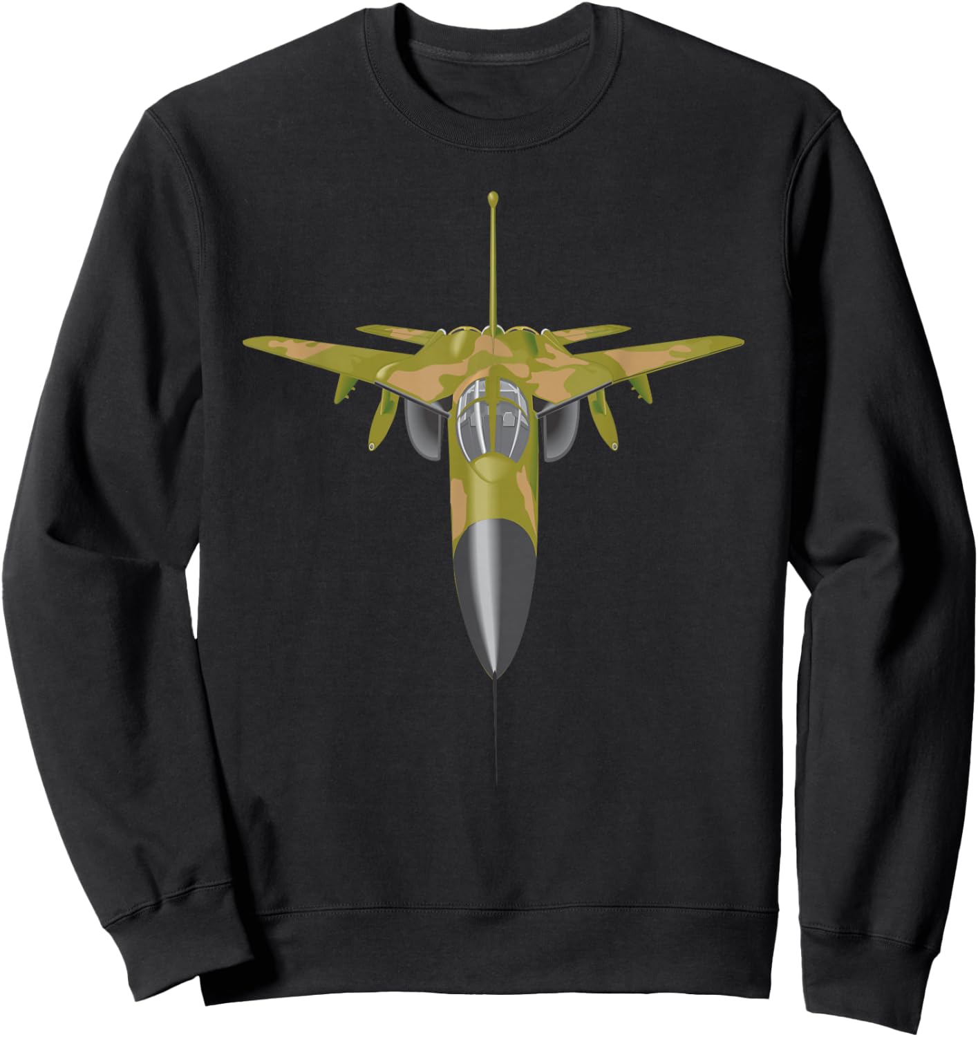 F-111 Aardvark Jet Military Supersonic Airplane Sweatshirt - Sweatshirt | Black