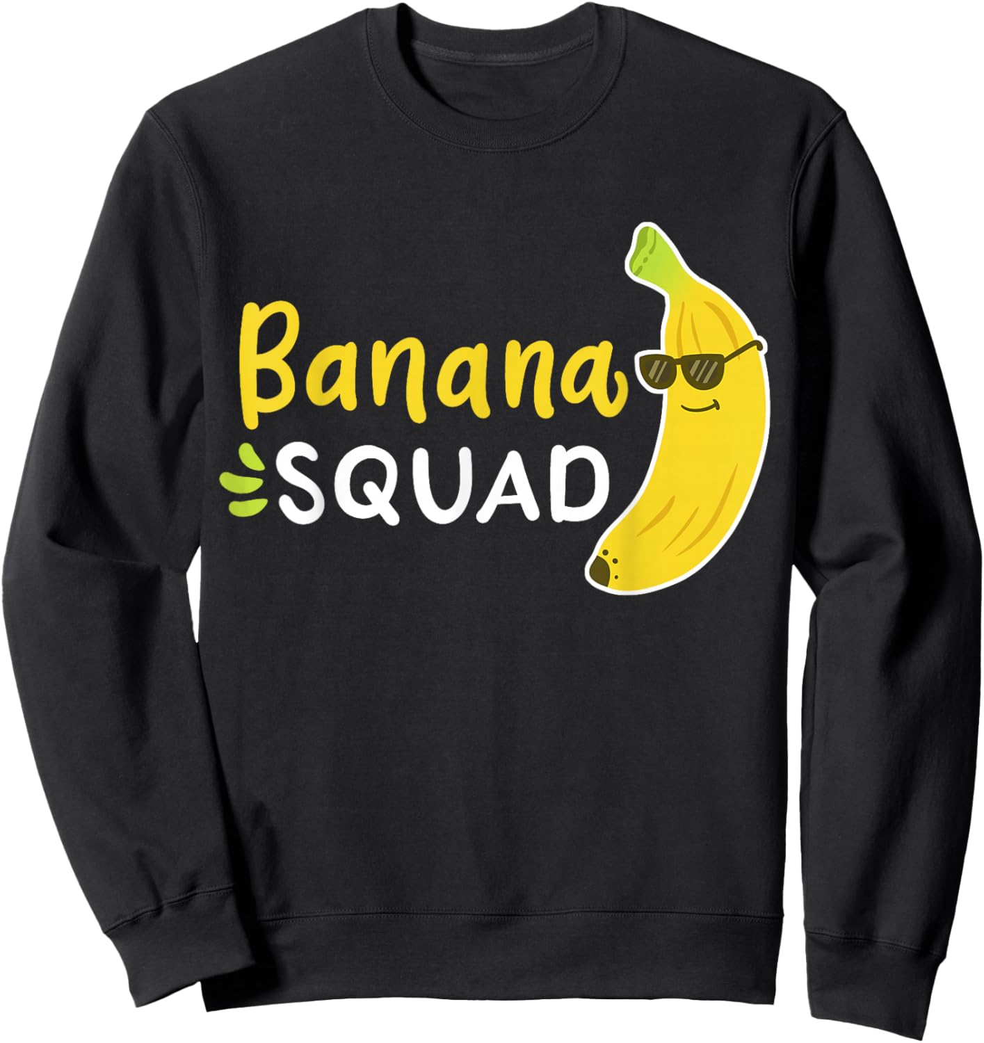 Banana Banana Lover Fruit Summer Vacation Sweatshirt - Sweatshirt | Black