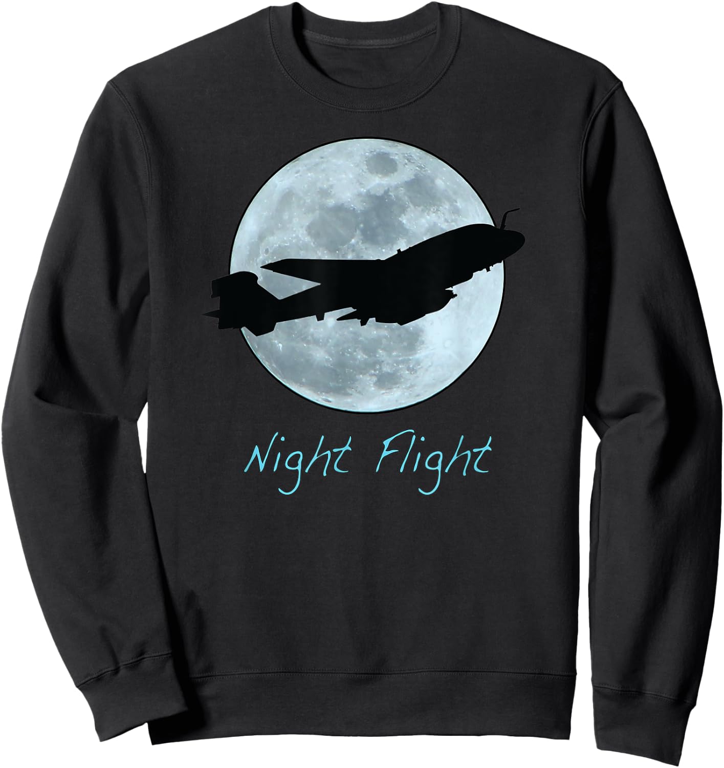 Night Flight EA-6B Prowler Aircraft Sweatshirt - Sweatshirt | Black