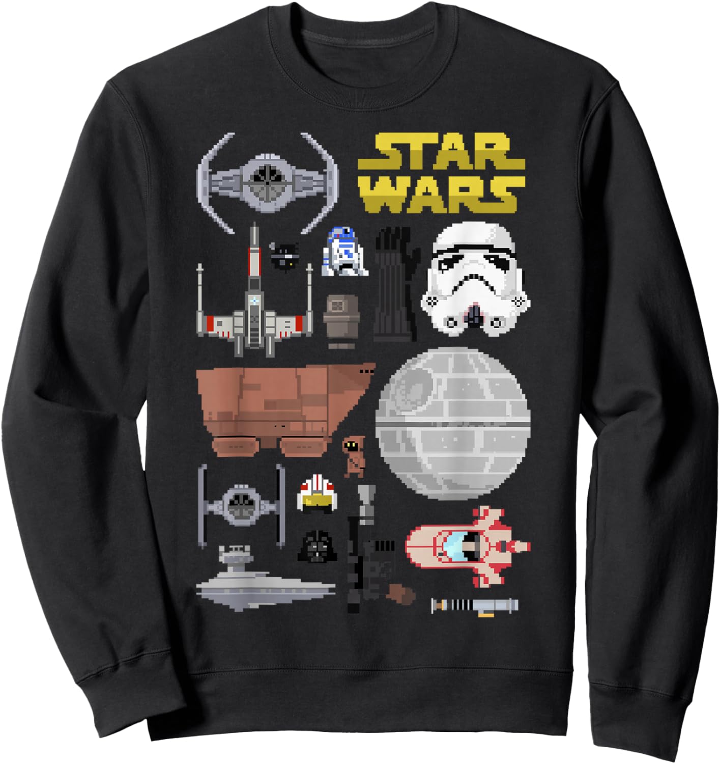 Star Wars Pixel Icon Set Sweatshirt - Sweatshirt | Black
