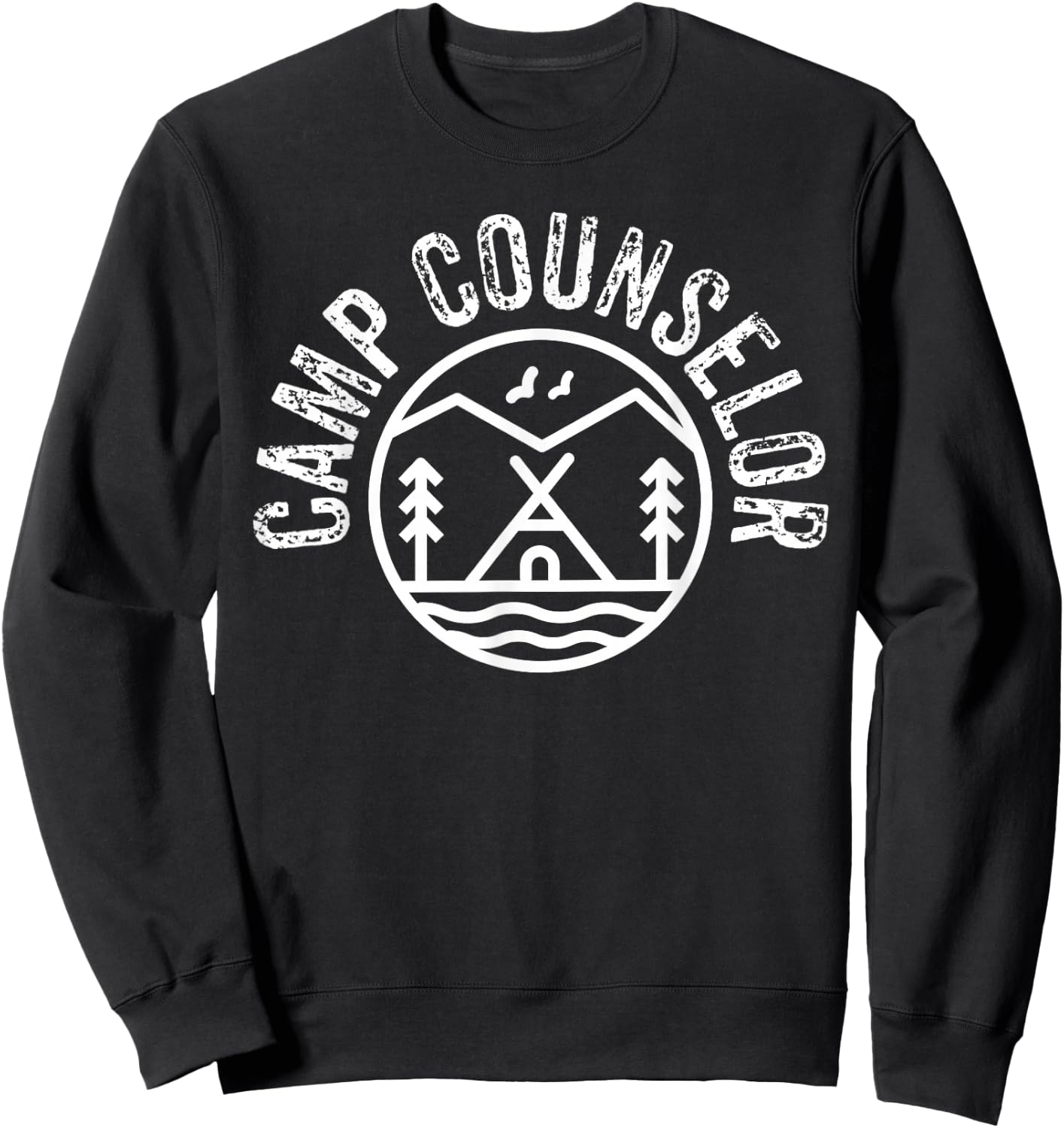 Summer Camp Counselor Staff Uniform Men Women Youth Sweatshirt - Sweatshirt | Black