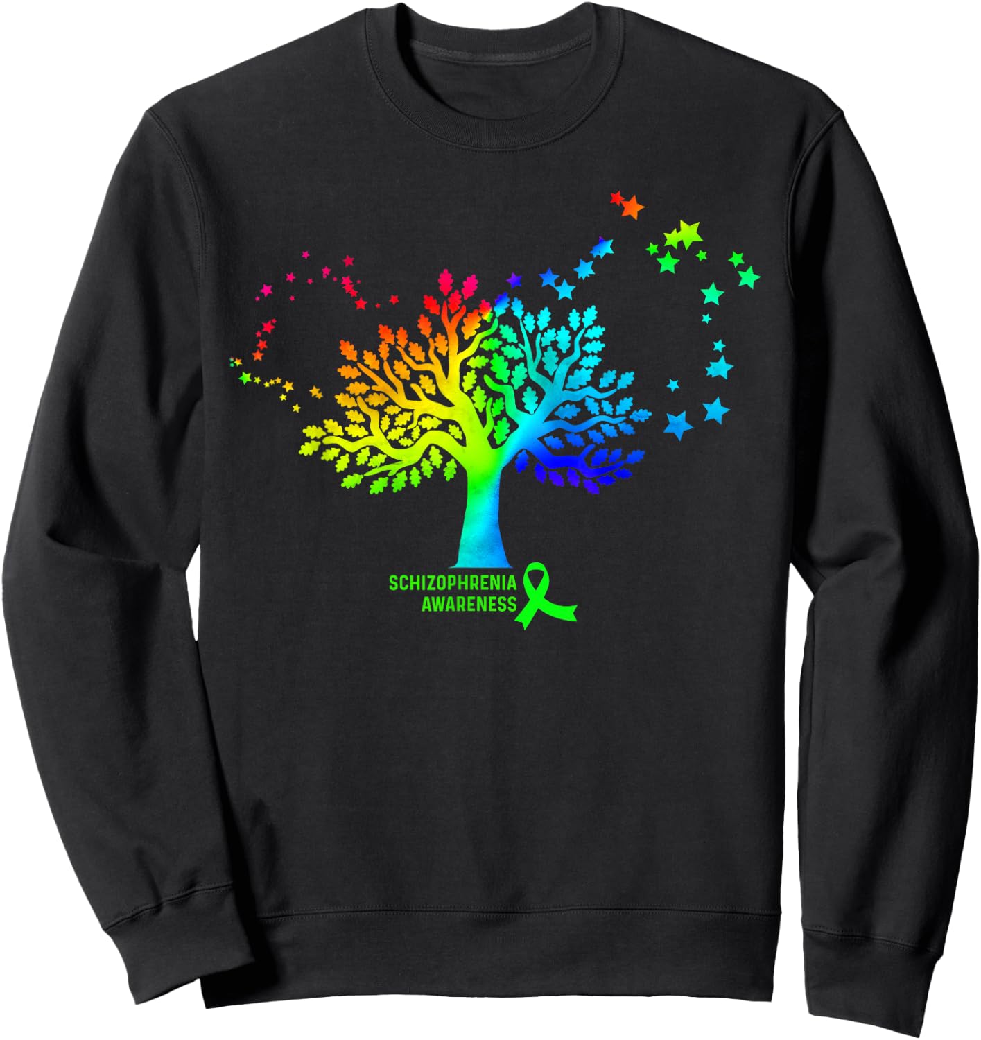 Retro Schizophrenia Awareness Sweatshirt - Sweatshirt | Black