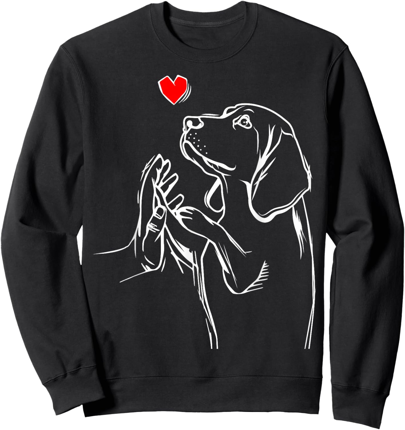 Beagle Love Dog Mom Girls Sweatshirt - Sweatshirt | Black
