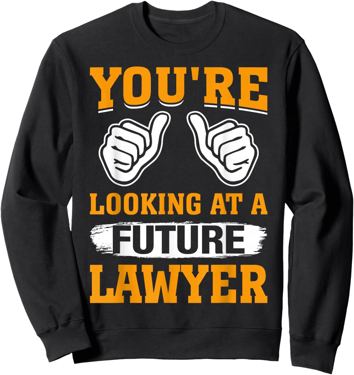 You're Looking At A Future Lawyer Sweatshirt - Sweatshirt | Black