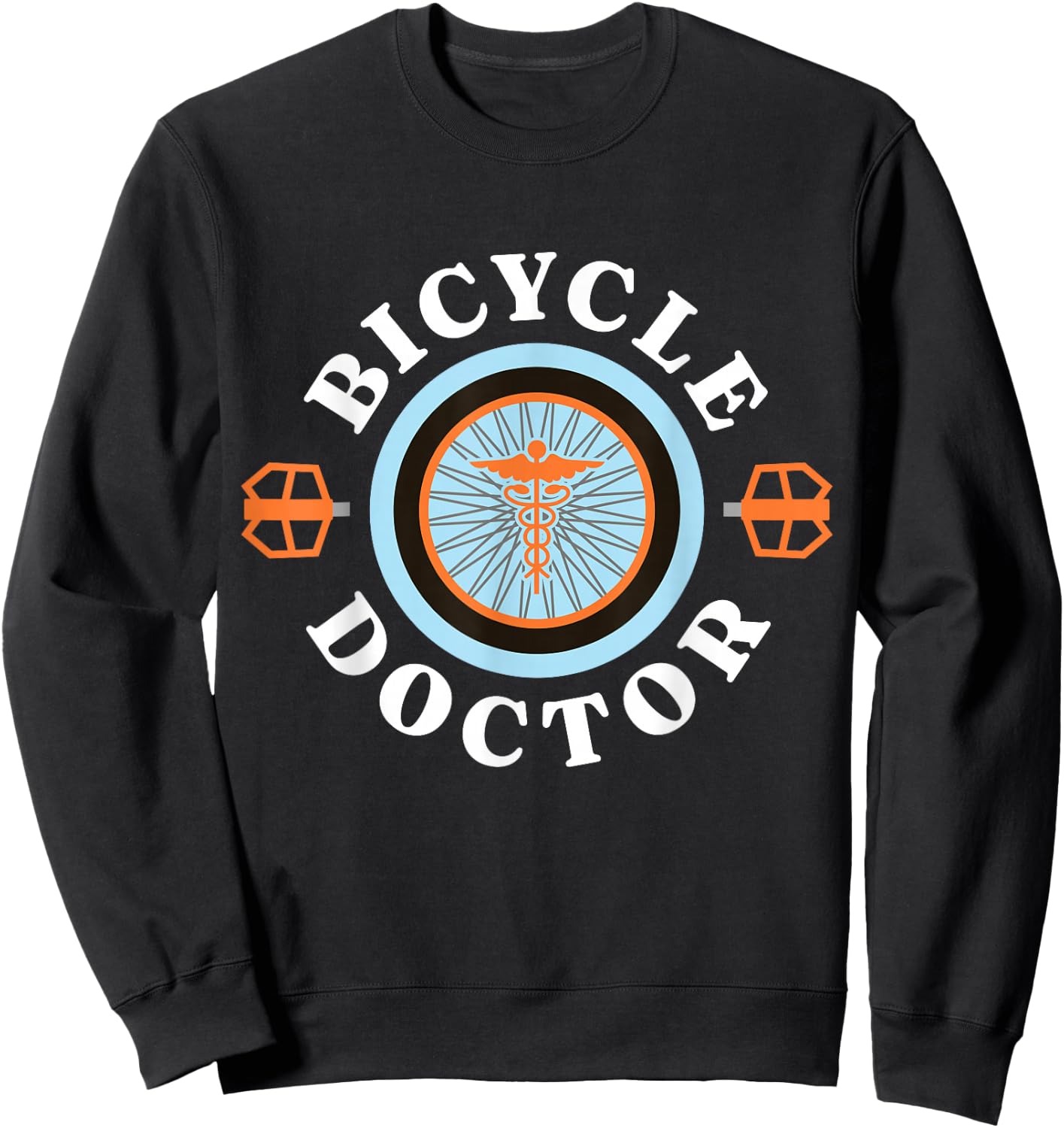 Bicycle Doctor Bike Mechanic Cycling Repair Fixing Bikes Sweatshirt - Sweatshirt | Black