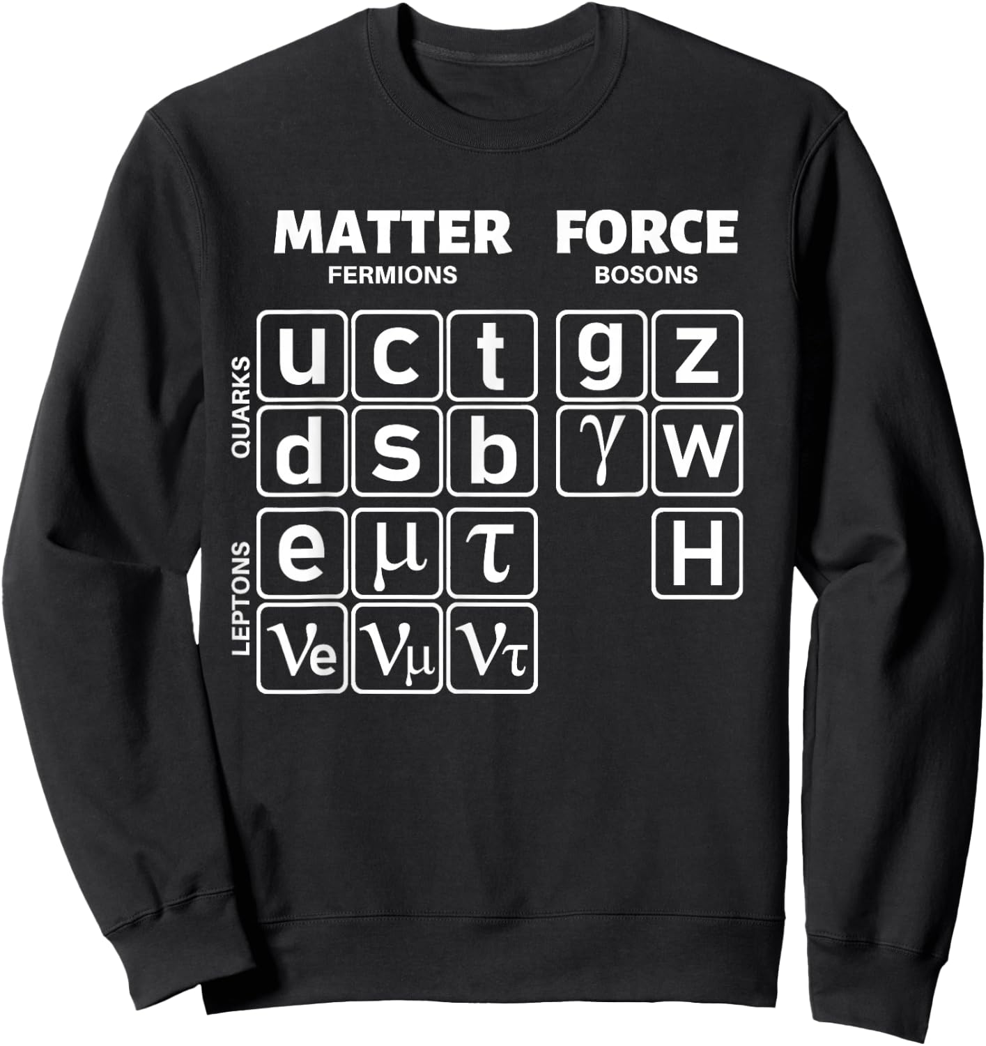 Standard Model Particle Physics Physics Quantum Mechanics Quarks Sweatshirt - Sweatshirt | Black