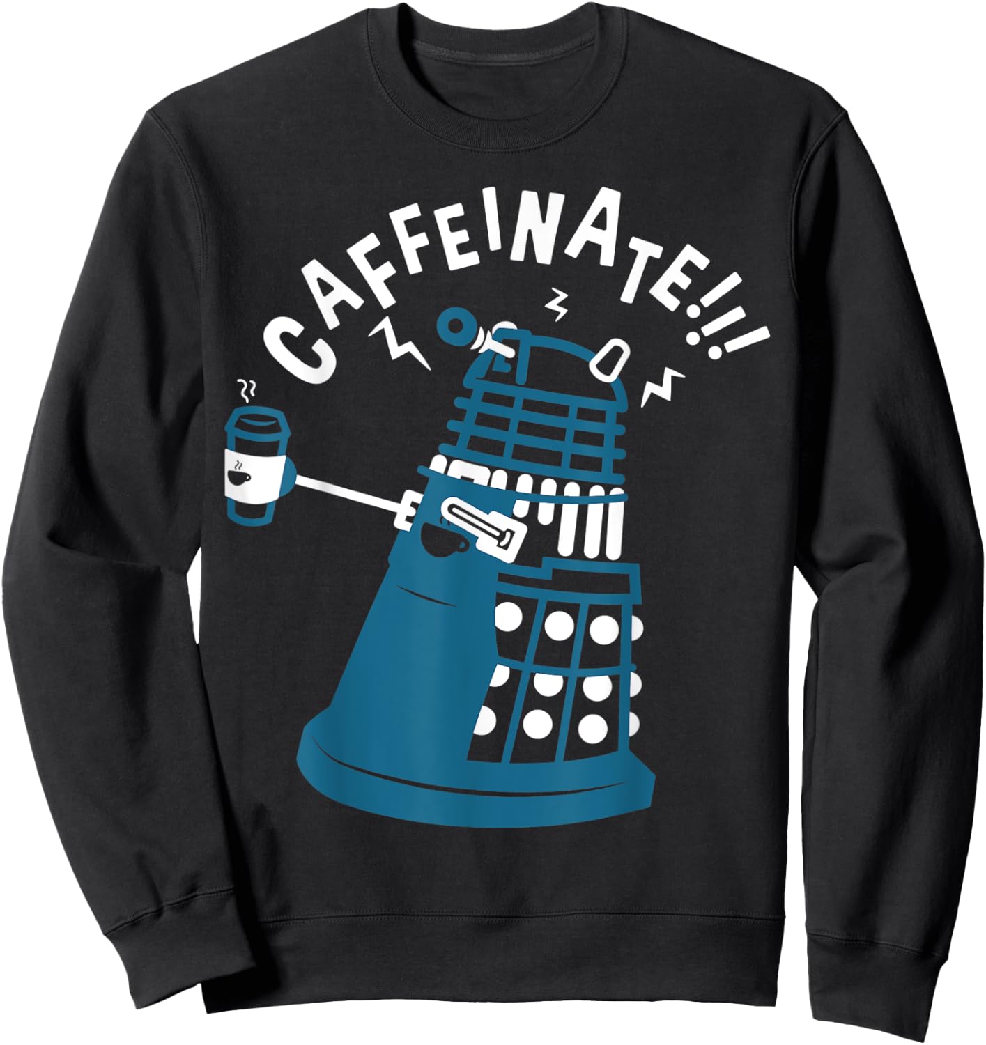 Caffeinate Funny Coffee Gift Sweatshirt - Sweatshirt | Black