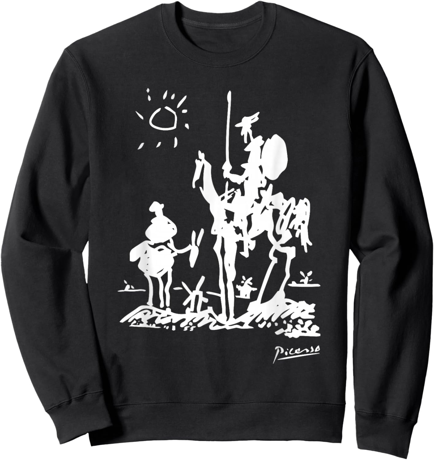 Don Quixote Artwork Sweatshirt - Sweatshirt | Black