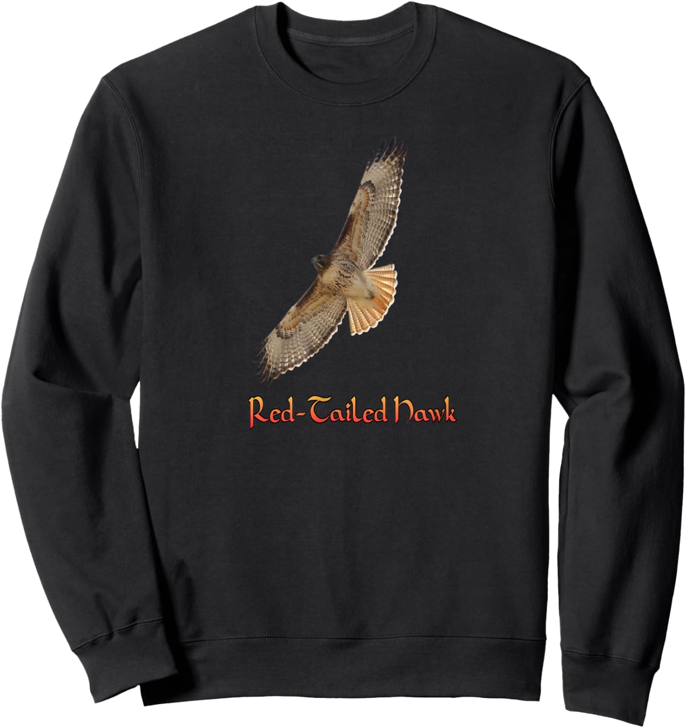 Red Tailed Hawk Sweatshirt - Sweatshirt | Black