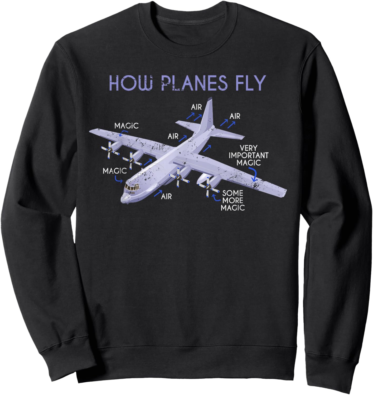 How to fly planes pilot Sweatshirt - Sweatshirt | Black