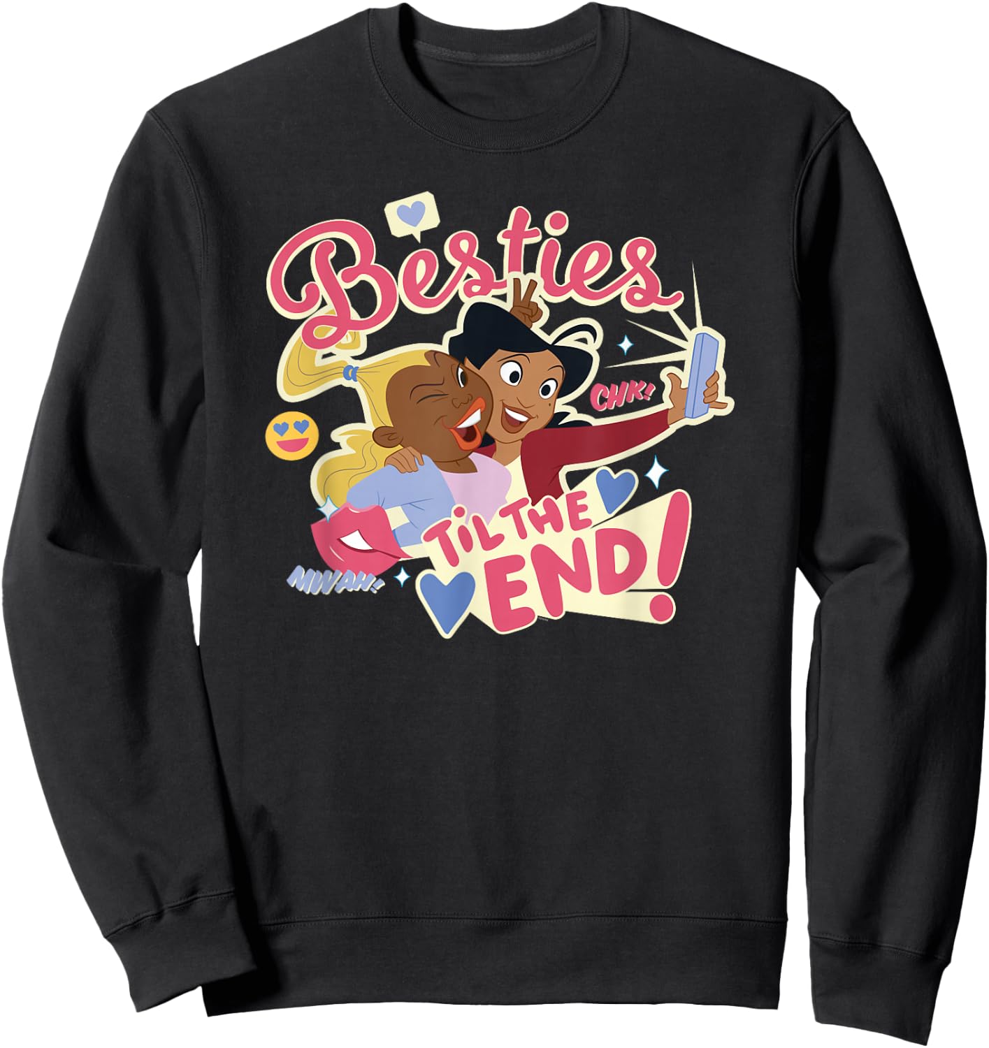 Disney Proud Family Penny Dijonay Jones Besties Til The End! Sweatshirt - Sweatshirt | Black