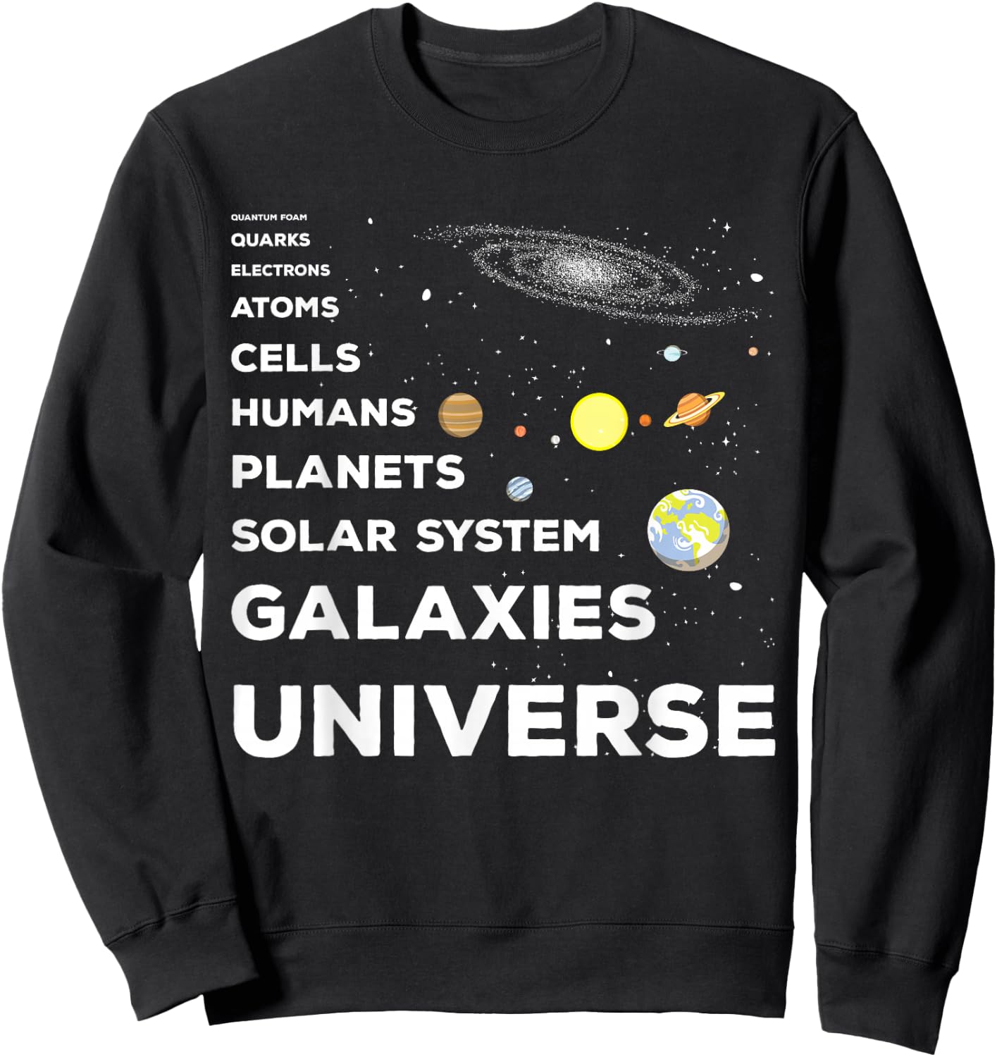 Universe Physicist Quantum Mechanics Quant Astrophyisk Sweatshirt - Sweatshirt | Black