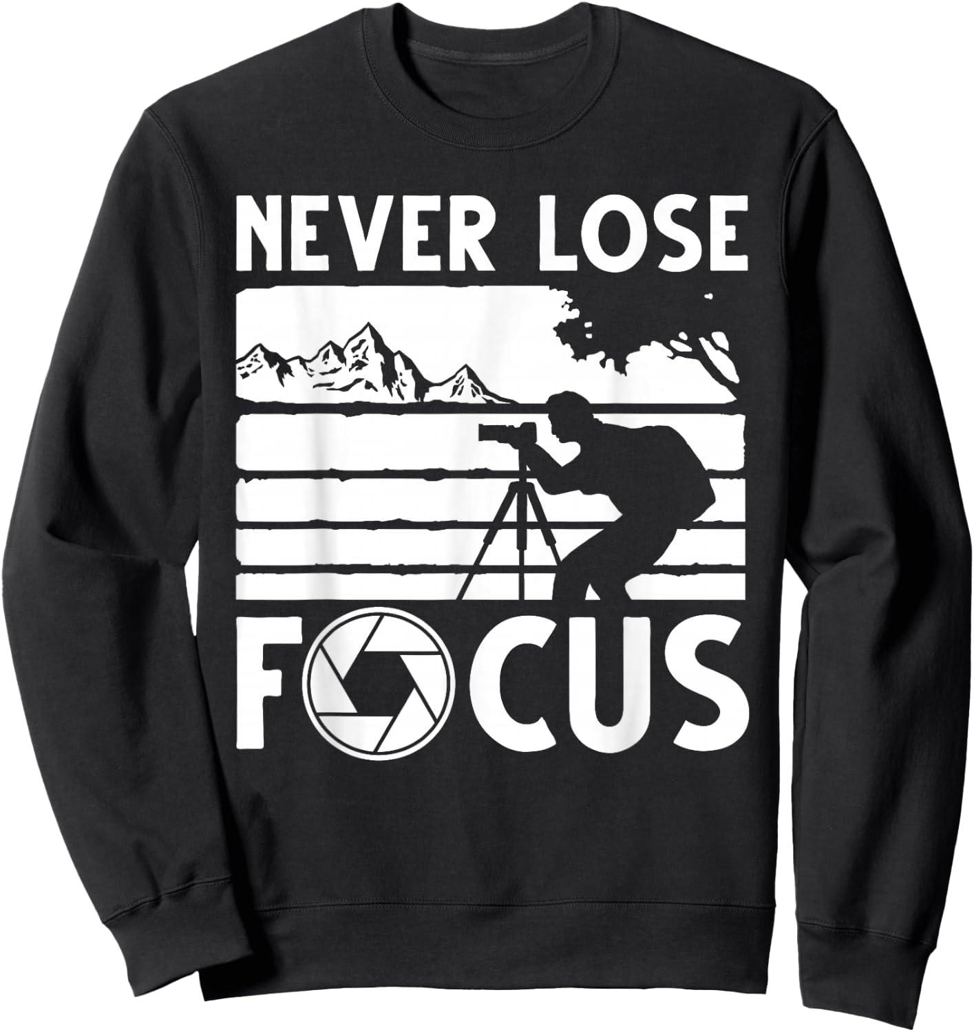 Cool Photographer Art Women Photography Camera Lover Sweatshirt - Sweatshirt | Black