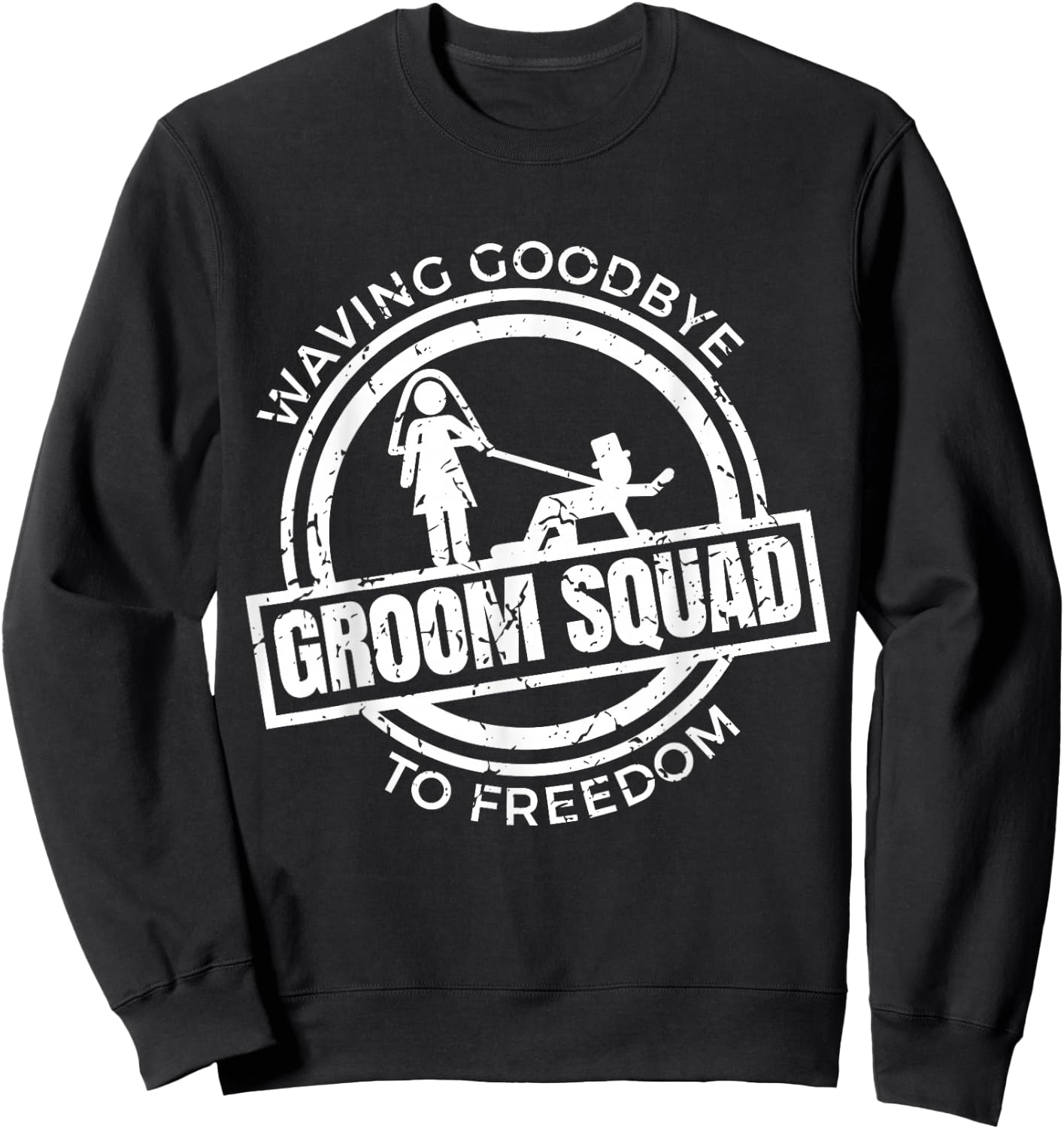 Groom Squad T Shirt | Bucks Groom Groomsmen | Bachelor Party Sweatshirt - Sweatshirt | Black