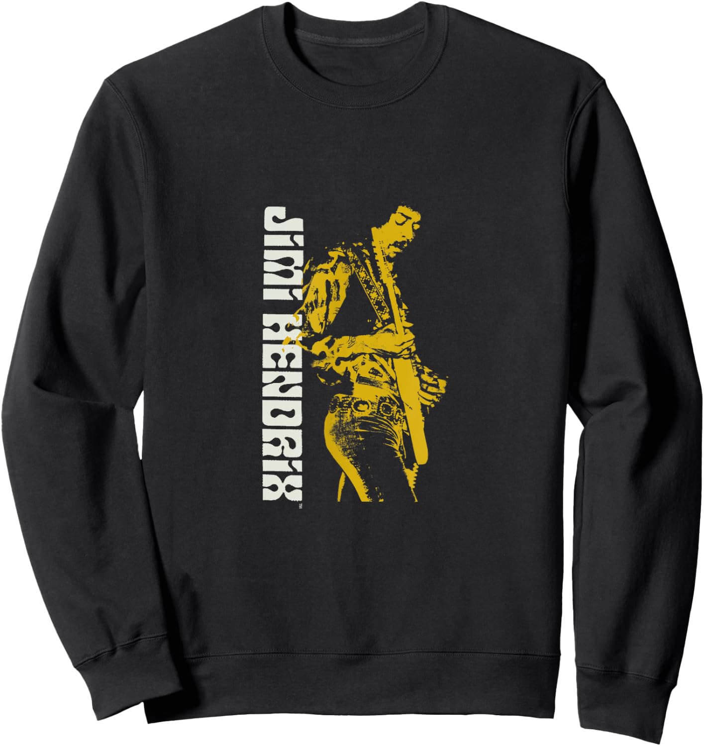 Jimi Hendrix Silhouette Guitar Sweatshirt - Sweatshirt | Black