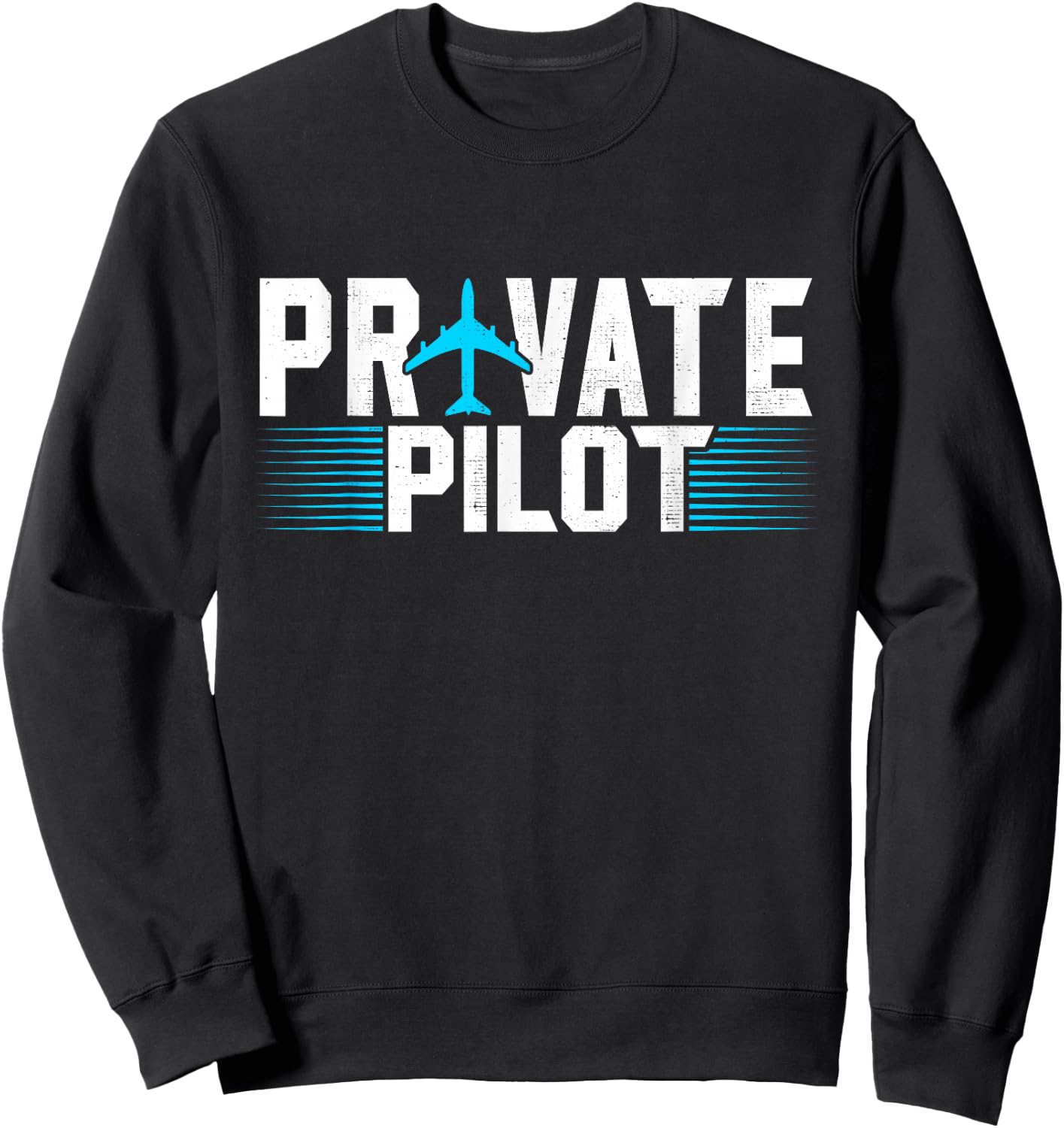 Private Pilot Aviator Aviation Airplane Pilot Sweatshirt - Sweatshirt | Black