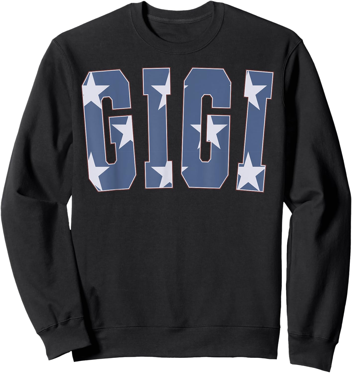 American Flag Gigi Matching Family 4th of July Sweatshirt - Sweatshirt | Black