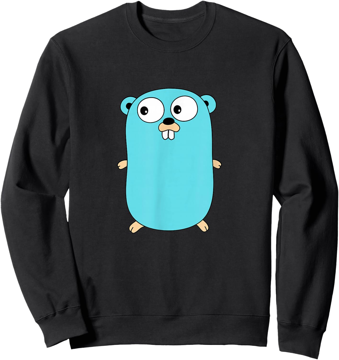 Golang gopher programmer Sweatshirt - Sweatshirt | Black