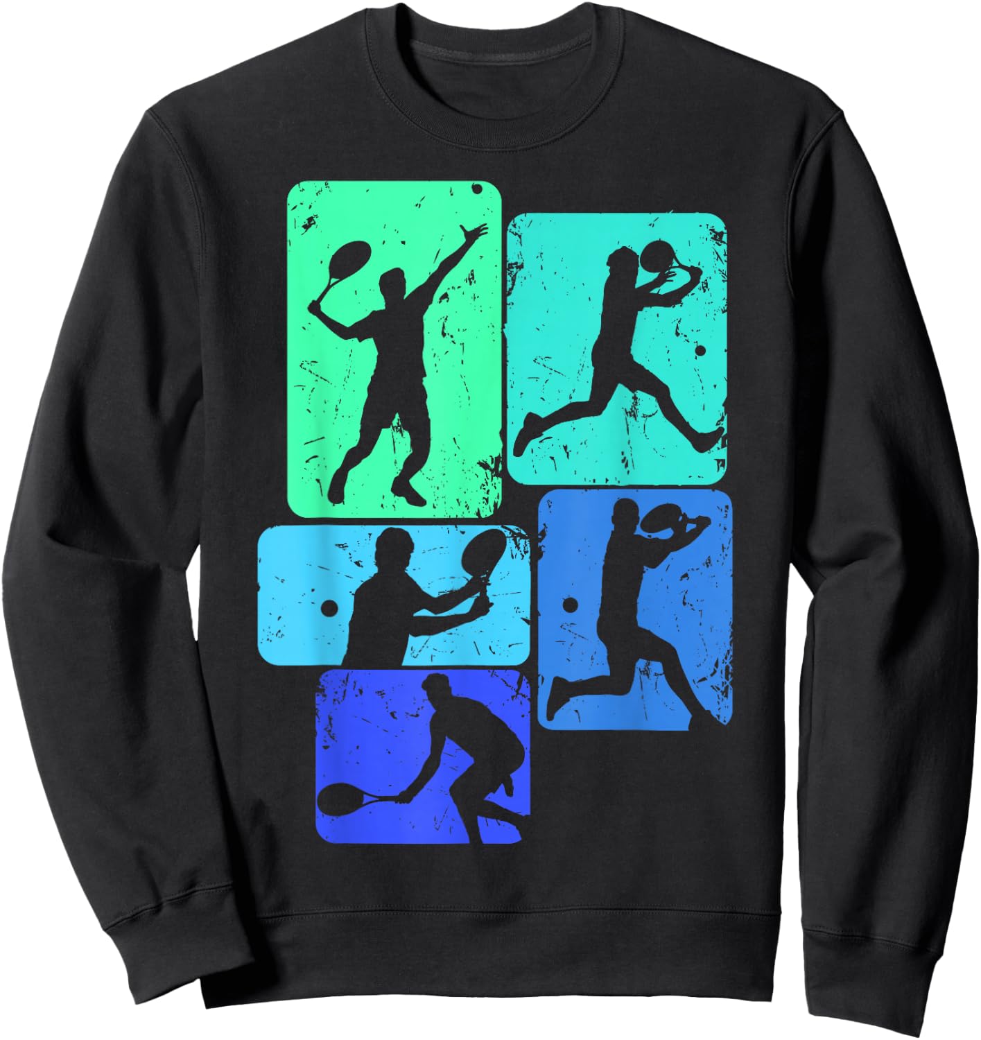 Tennis Player Youth Boys Kids Men Sweatshirt - Sweatshirt | Black