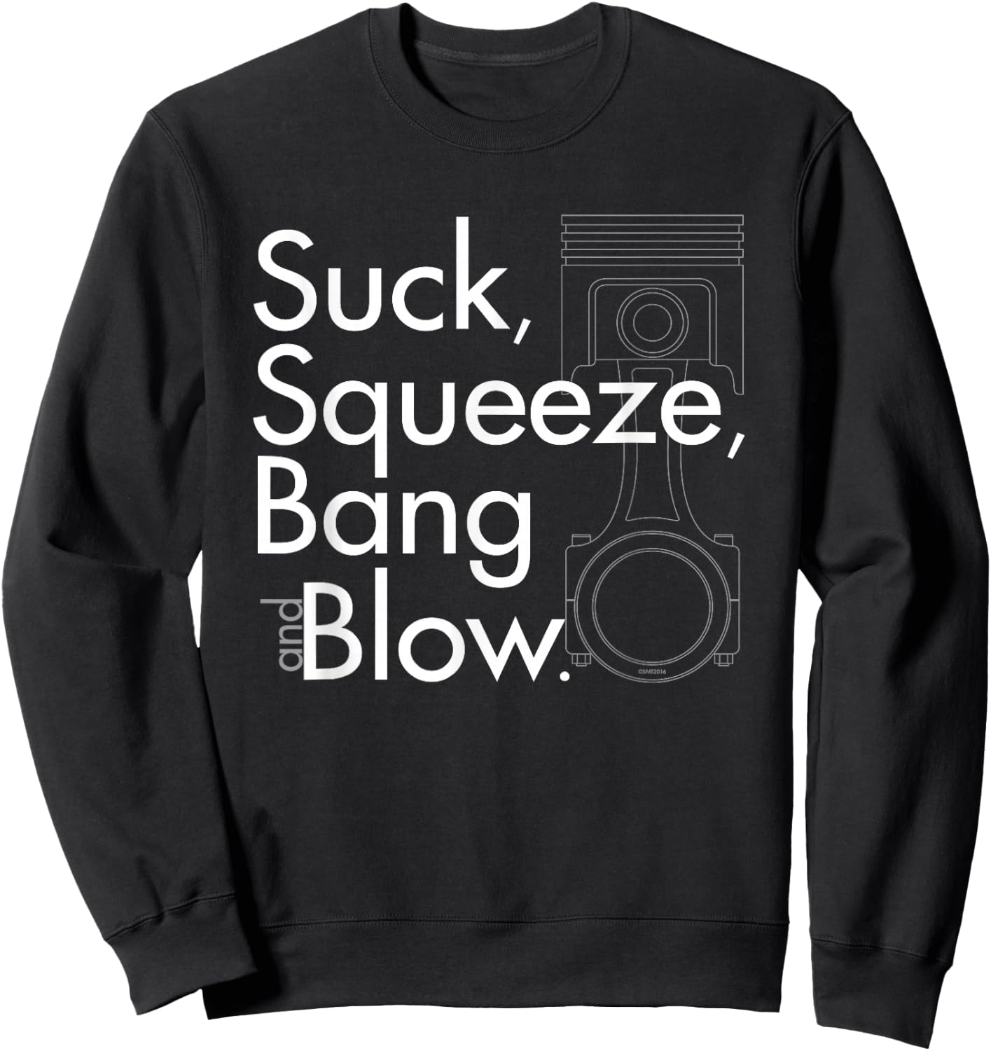 Funny Car Guy - Piston Engine Combustion Mechanic Sweatshirt - Sweatshirt | Black