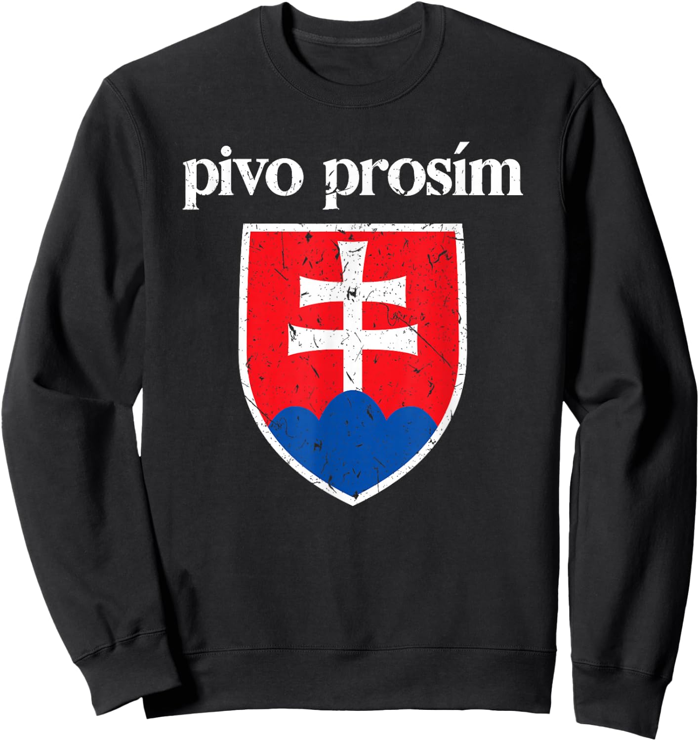 Beer Please Slovak Slovakia Flag Pride Pivo, Prosím Sweatshirt - Sweatshirt | Black