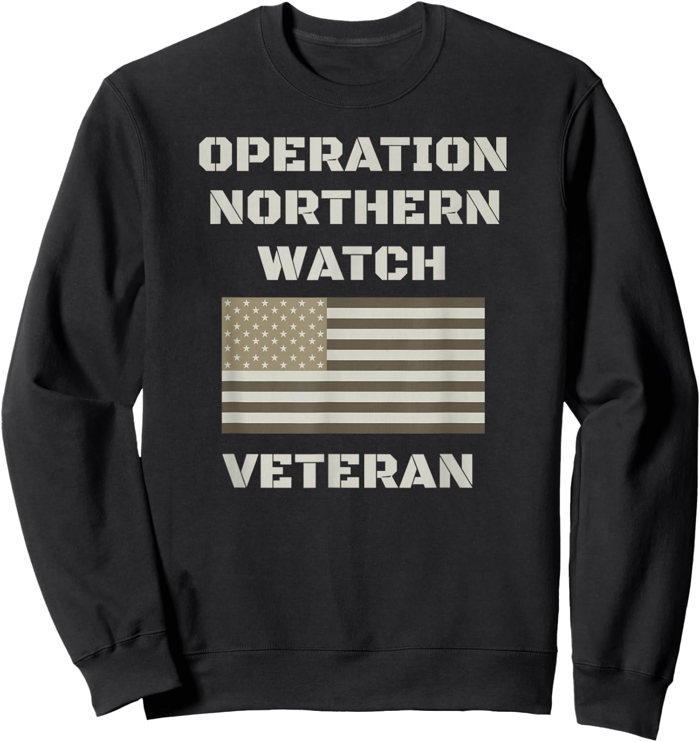 Operation Northern Watch Military Veteran Sweatshirt - Sweatshirt | Black