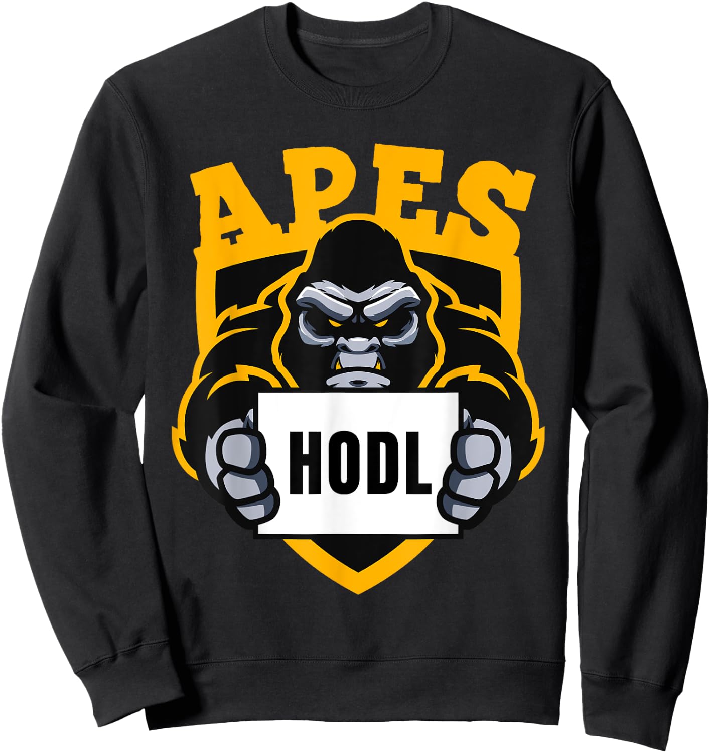 AMC - Apes Together Strong - Stock Hodl To The Moon Sweatshirt - Sweatshirt | Black