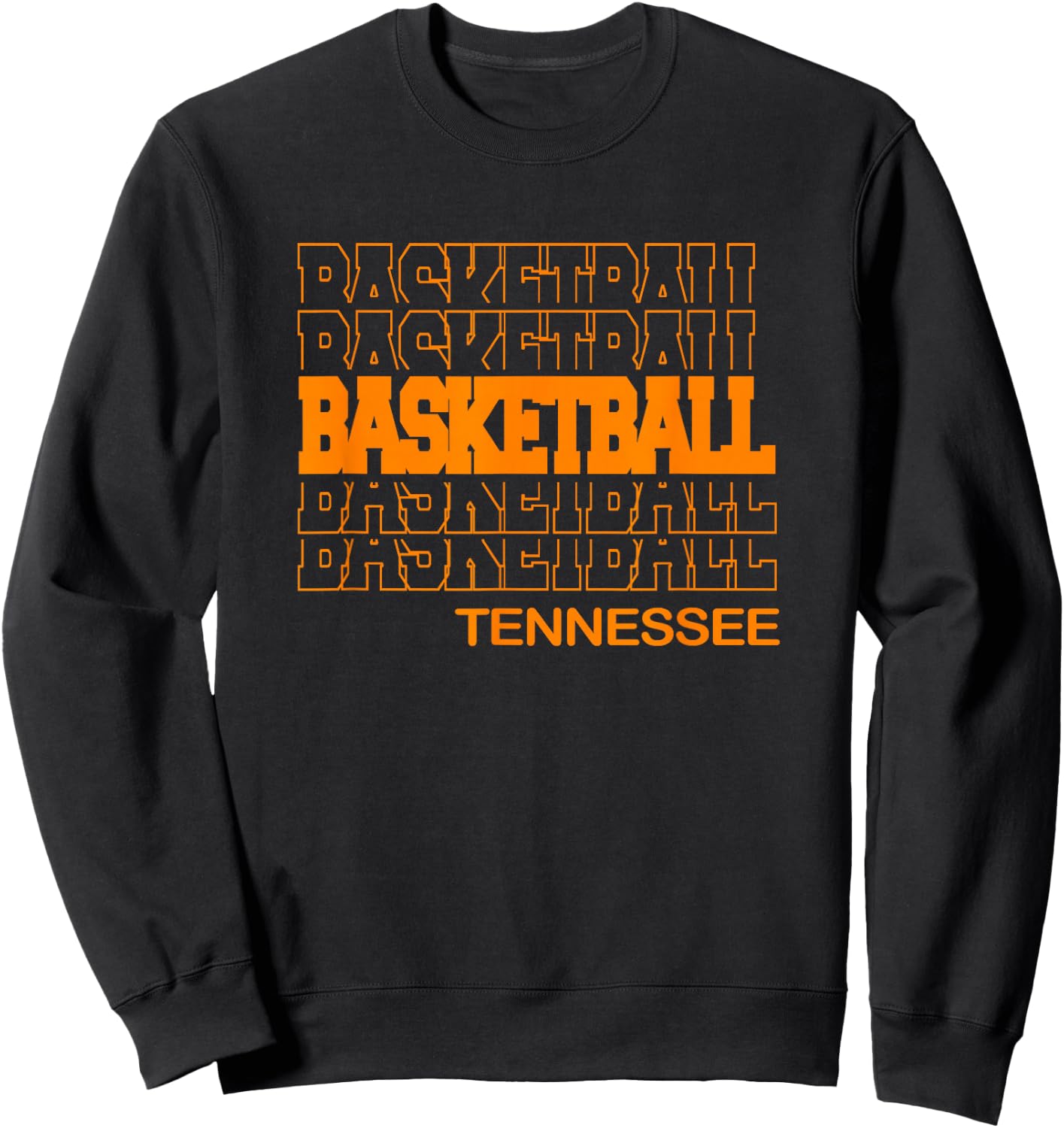 Basketball Tennessee in Modern Stacked Lettering Sweatshirt - Sweatshirt | Black