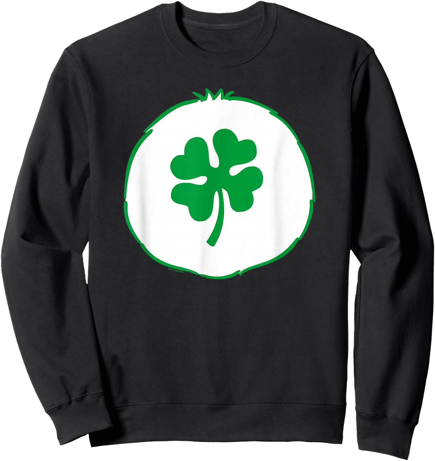 Care Bears Halloween Good Luck Bear Shamrock Belly Costume Sweatshirt - Sweatshirt | Black