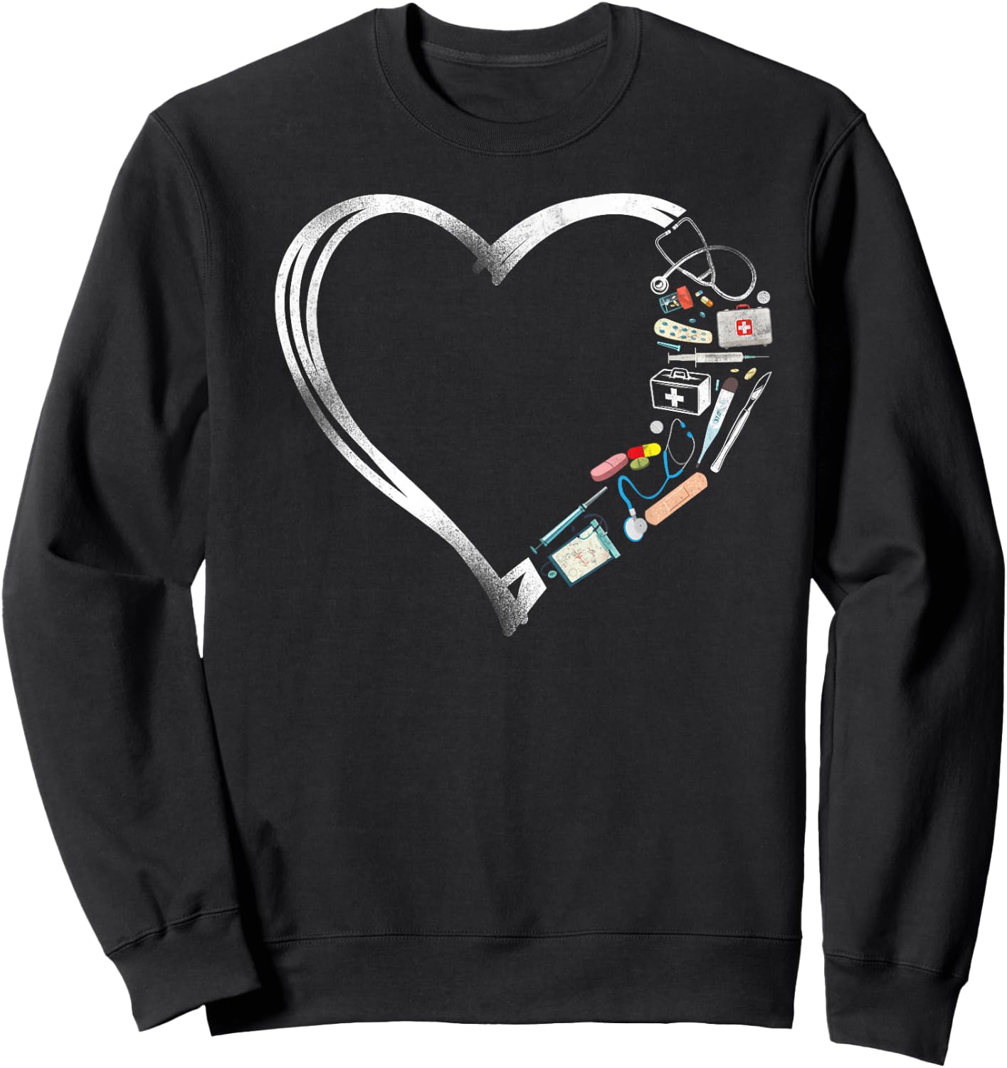 Certified Medical Assistant Heart Nurse Doctor CMA Sweatshirt - Sweatshirt | Black