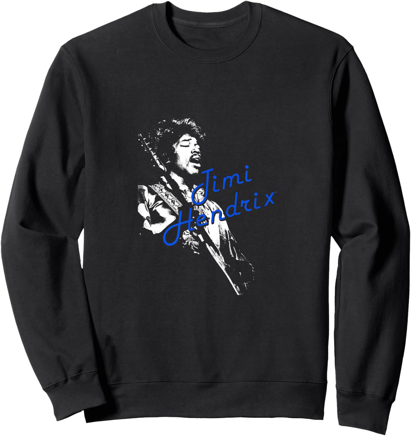 Jimi Hendrix White Silhouette Sweatshirt - Sweatshirt | Black