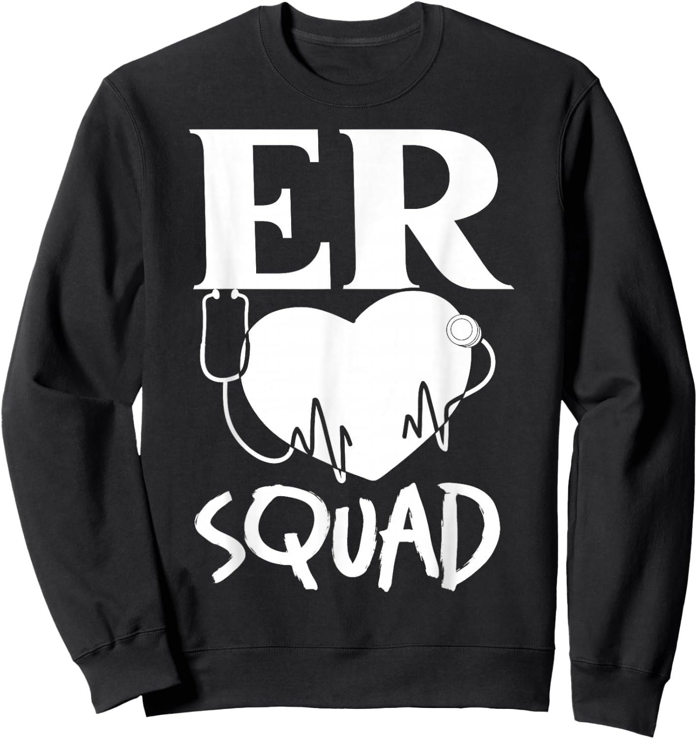 Emergency Room Technician ER Nurse Hospital Department Sweatshirt - Sweatshirt | Black