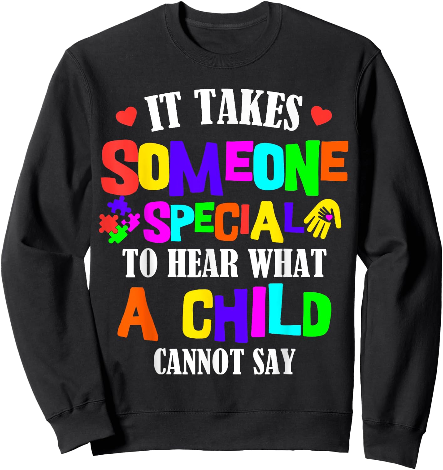Sped Teacher Special Education Educator Autism Students Sweatshirt - Sweatshirt | Black