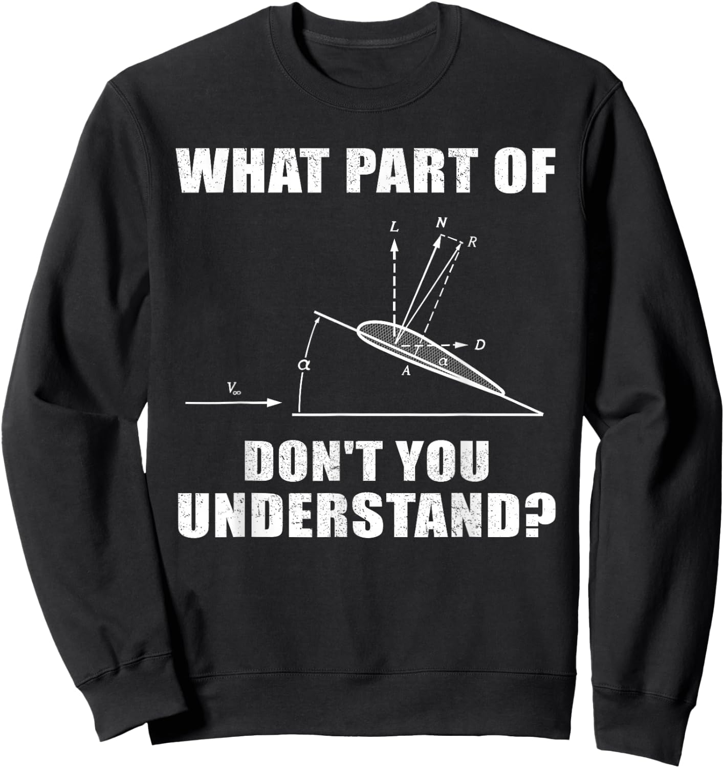 Funny Aviation Design For Aircraft Mechanic Men Women Pilot Sweatshirt - Sweatshirt | Black