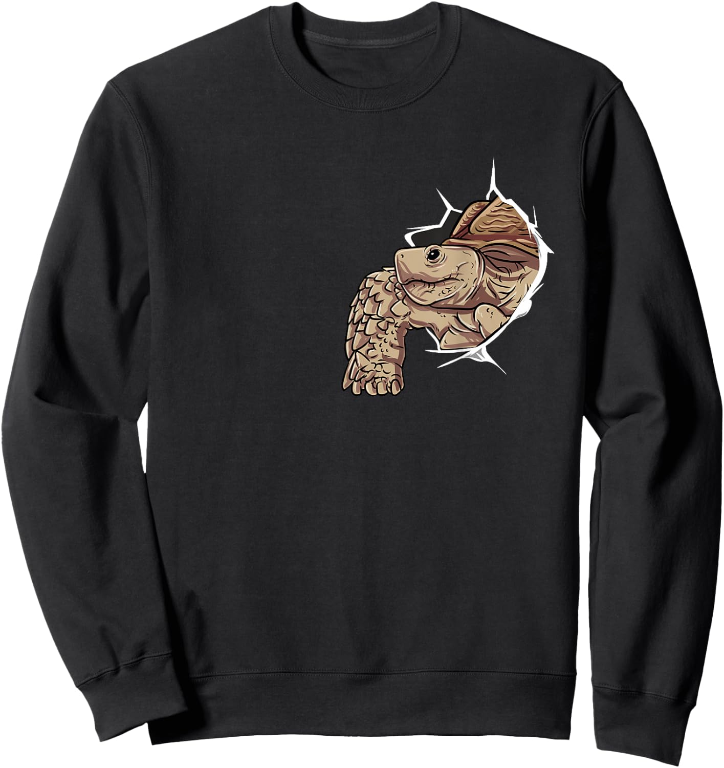 Sulcata Turtle Gift - I Love My African Sweatshirt - Sweatshirt | Black